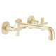 Фото Смеситель для раковины Gessi Inciso 58190#246 золото