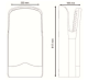 Фото Сушилка для рук Nofer V-JET TRIBLADE 01305.AS металлик