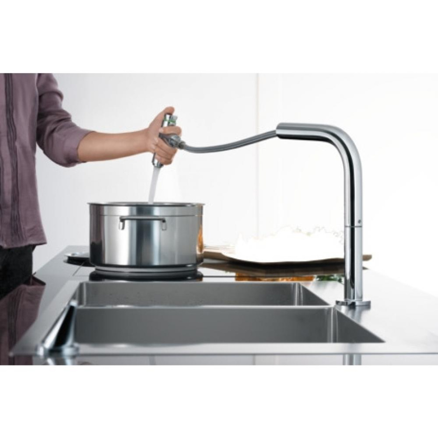 Фото Кухонная комбинация hansgrohe C71-F660-08 43202800 сталь