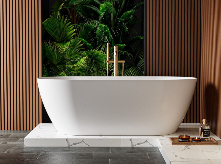 Фото Ванна из искусственного камня Cezares Relax 170x80 CZR-RELAX-170-80-57-SSB