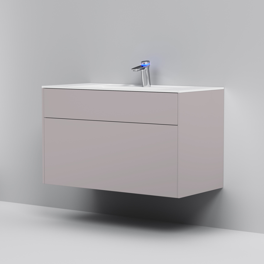 Фото Тумба под раковину AM.PM Inspire V2.0 M50AFHX1003EGM 100 см серый матовый