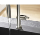 Фото Смеситель для кухни hansgrohe Talis M54 72801800 с вытяжным душем, сталь
