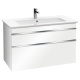 Фото Тумба под раковину Villeroy&Boch Venticello A92601DH, белый глянец