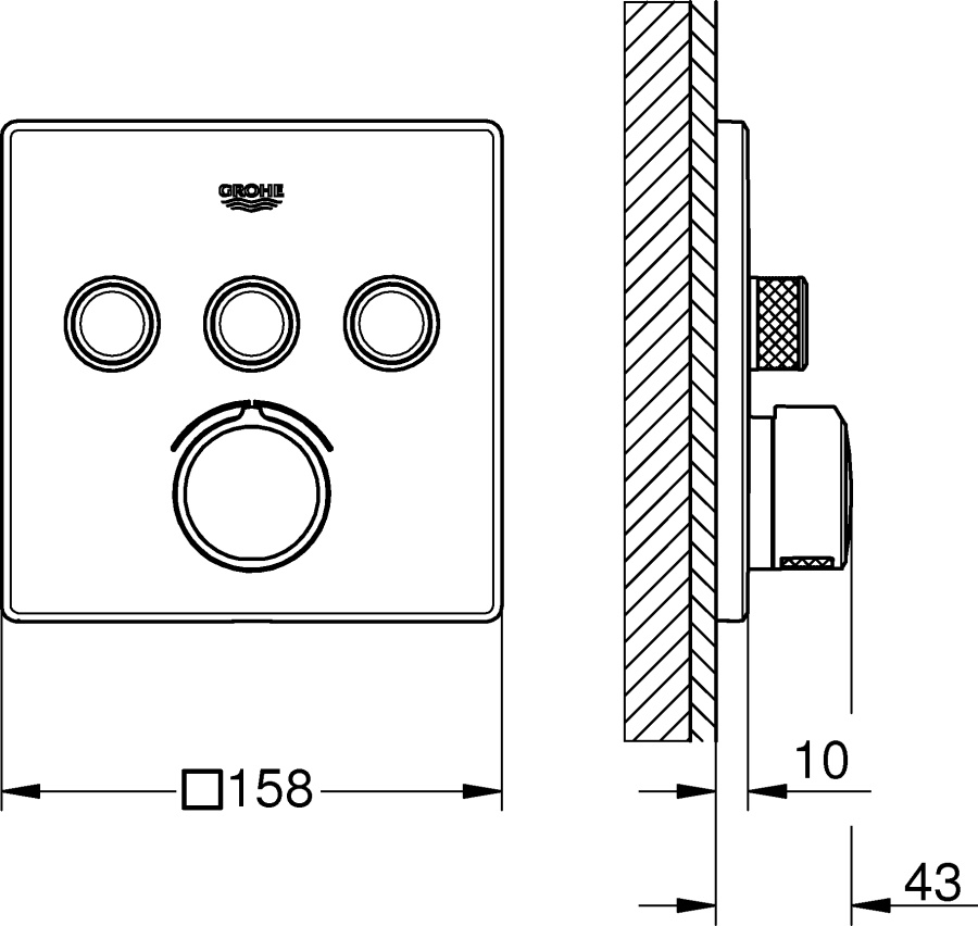 Фото Смеситель для душа Grohe GROHE SmartControl Mixer 29149000
