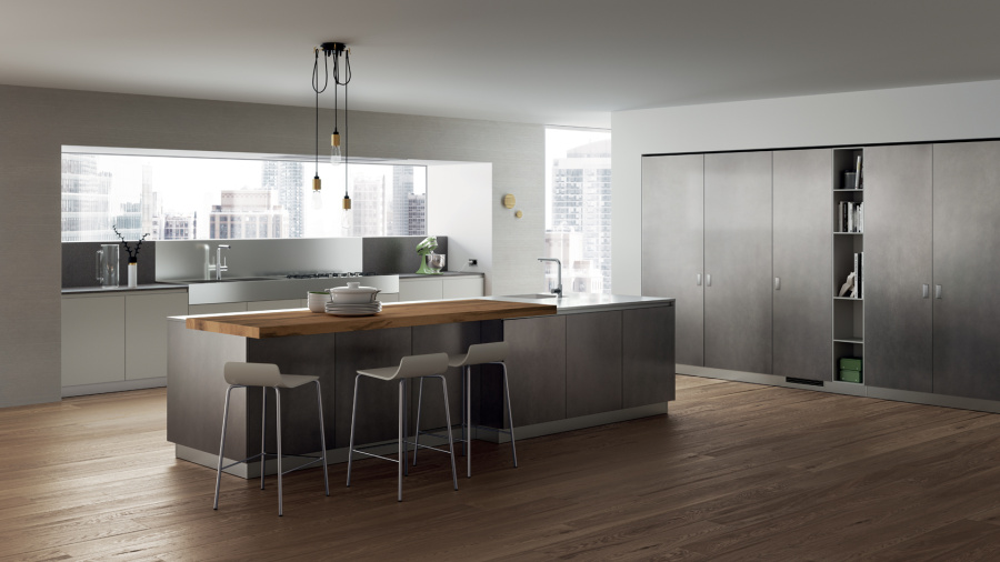 Фото Кухня Scavolini Foodshelf угловая 360 на 240 см