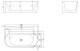 Фото Акриловая ванна BelBagno 170x80 BB409-1700-800-W/NM черно-белая