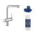 Фото Смеситель для кухни GROHE Blue Pure Minta 119707 с функцией фильтрации, суперсталь