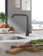 Фото Смеситель для кухни Grohe Essence New 30269A00 тёмный графит глянец