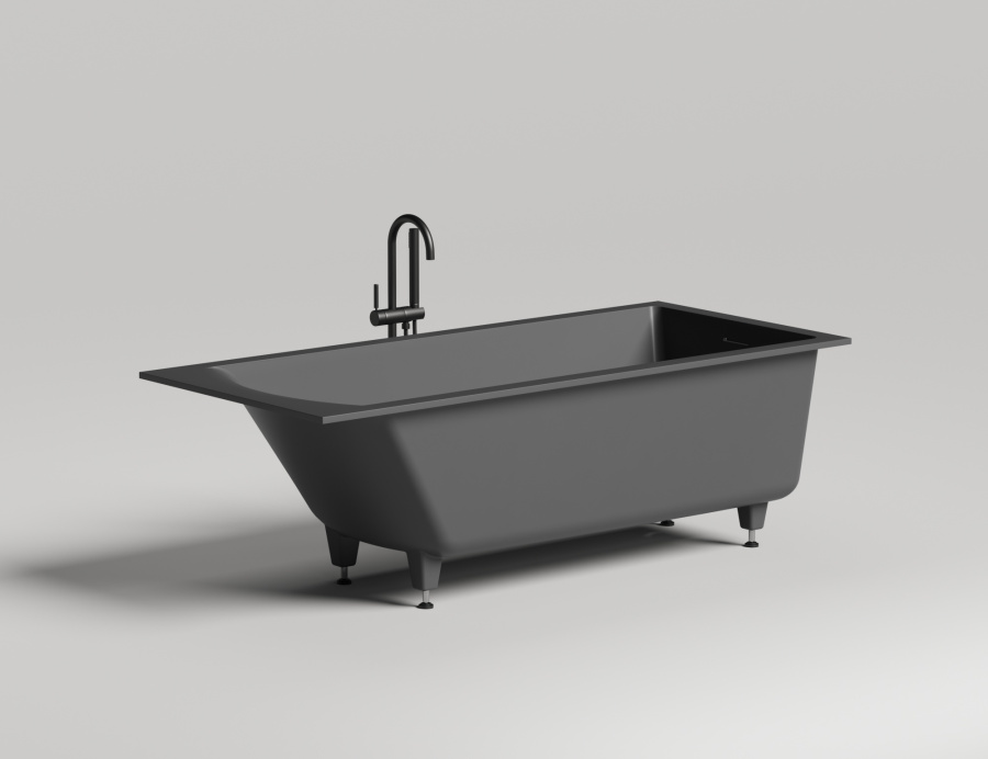 Фото Ванна из искусственного камня Salini Cascata Kit 180x80 104513GF покраска по RAL полностью