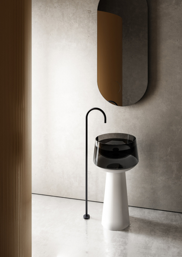 Фото Раковина Abber Kristall 50 AT2706White-Onyx