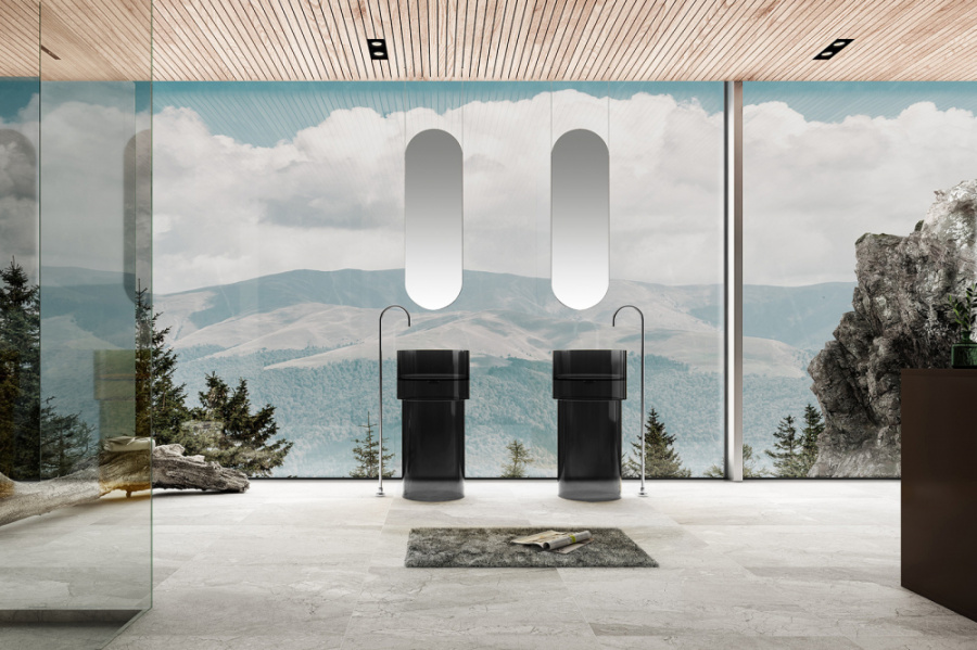 Фото Раковина Abber Kristall AT2701Onyx черная