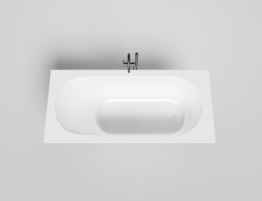 Фото Ванна из искусственного камня Salini Ornella Kit 170х80 102424MF черная матовая