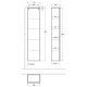 Фото Пенал Villeroy&Boch Antao 40 K46100HK серый камень матовый лак