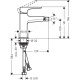 Фото Смеситель для биде hansgrohe Metropol 32520140 с донным клапаном Push-Open, шлифованная бронза