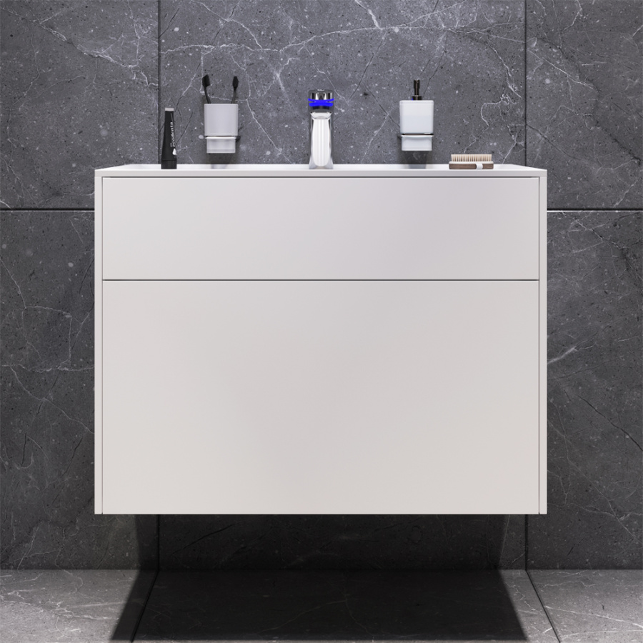 Фото Тумба под раковину AM.PM Inspire V2.0 M50AFHX0803WM 80 см белый матовый