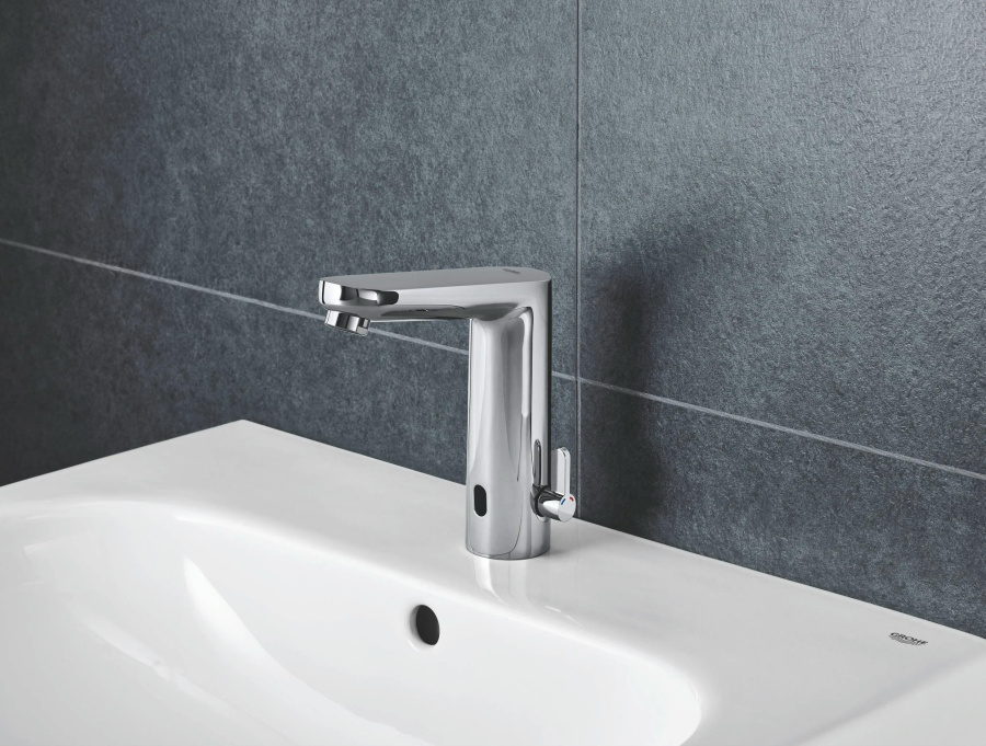 Фото Смеситель для раковины Grohe Eurosmart Cosmopolitan E 36421000 инфракрасный 230V L-размер хром