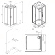 Фото Душевая кабина AM.PM Gem Square 90x90 W90C-403-090MT