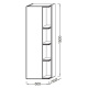 Фото Шкаф-пенал Jacob Delafon Terrace EB1179G-G1C, белый, лев.