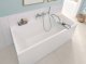 Фото Квариловая ванна 180х80 см Villeroy&Boch Subway 3.0 UBQ180SBW2DV-01 с ножками и сливом-переливом