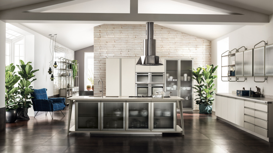 Фото Кухня Scavolini Diesel Open Workshop прямая 390 см
