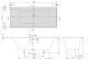 Фото Квариловая ванна 180х80 см Villeroy&Boch Subway 3.0 UBQ180SBW2DV-01 с ножками и сливом-переливом