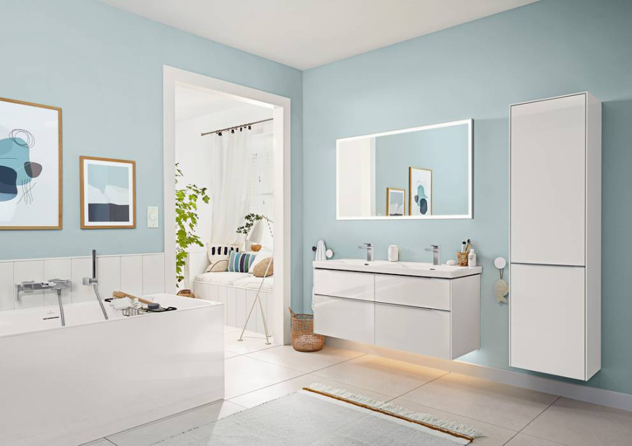 Фото Квариловая ванна 180х80 см Villeroy&Boch Subway 3.0 UBQ180SBW2DV-01 с ножками и сливом-переливом