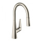 Фото Смеситель для кухни hansgrohe Talis M51 73851800 с вытяжным душем сталь