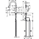 Фото Смеситель для кухни hansgrohe Talis M51 73851000 с вытяжным душем