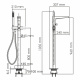 Фото Смеситель для ванны WasserKRAFT Sauer 7100 7121 золото