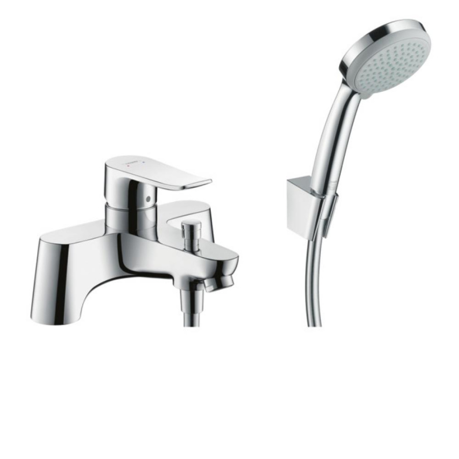 Фото Смеситель для ванны hansgrohe Metris 31422000 с душем