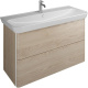 Фото Тумба с раковиной Burgbad Iveo 120 SFEN120F2747G0161C0001*1 кашемировый дуб