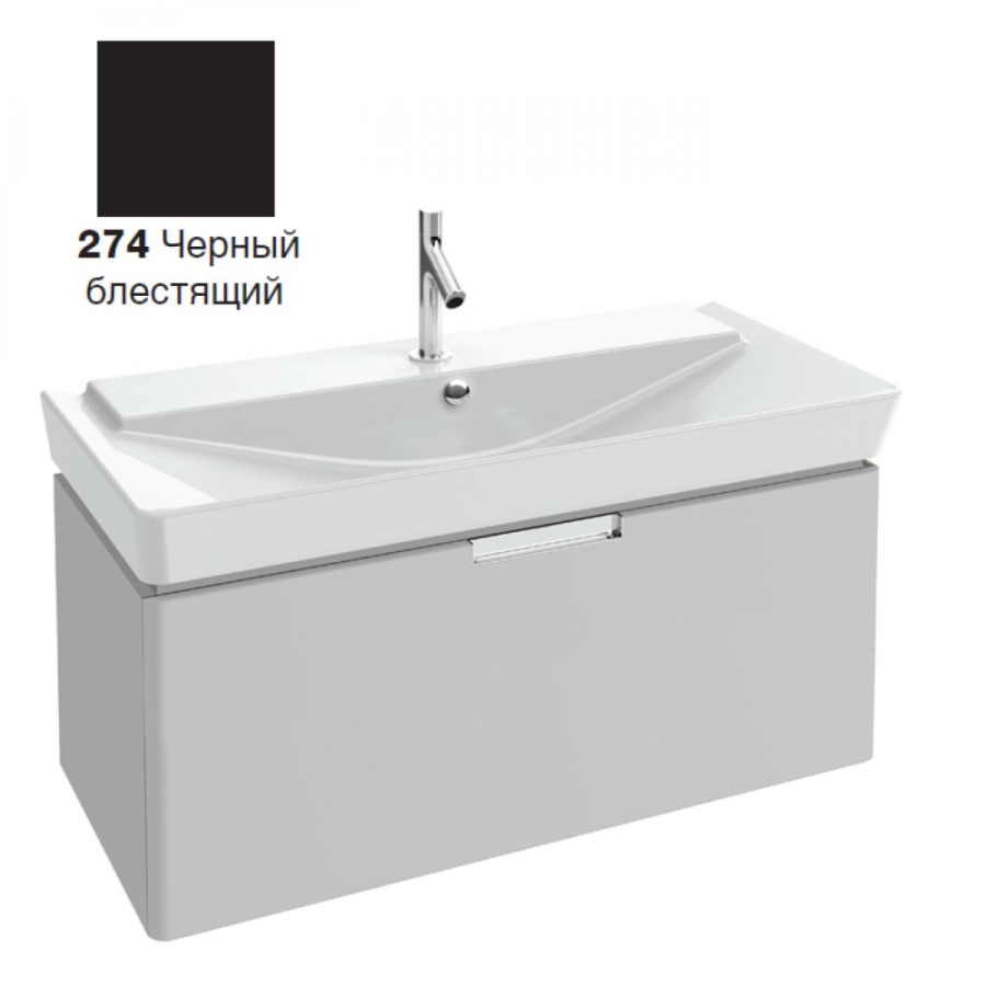 Фото Тумба под раковину 100 см Jacob Delafon Reve EB1132-R-274, черный