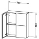 Фото Шкаф подвесной Duravit L-cube LC116705151 коричневая сосна