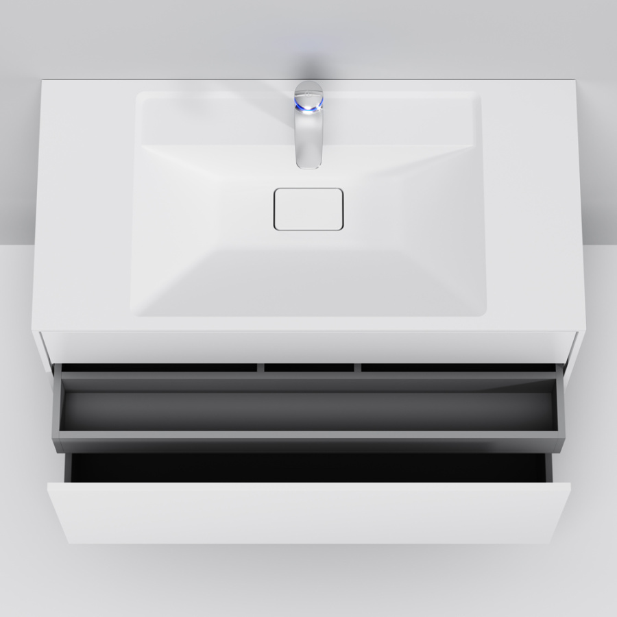 Фото Тумба под раковину AM.PM Inspire V2.0 M50AFHX1003WM 100 см белый матовый