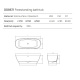 Фото Отдельностоящая ванна Dea Design Edge 170x72x56 DD8671 1700 18 белый