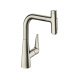 Фото Смеситель для кухни hansgrohe Talis Select M51 73868800 с вытяжным душем, сталь