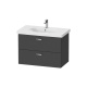 Фото Тумба под раковину Duravit Xbase 80x45.8 XB619004949 графит матовый