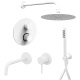 Фото Комплект смесителей Paffoni Light KITLIQ018BO006, белый матовый