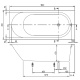 Фото Квариловая ванна Villeroy&Boch Oberon 2.0 180х80 UBQ181OBR2DV-01 альпийский белый