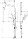 Фото Смеситель для кухни hansgrohe Metris Select 14884800