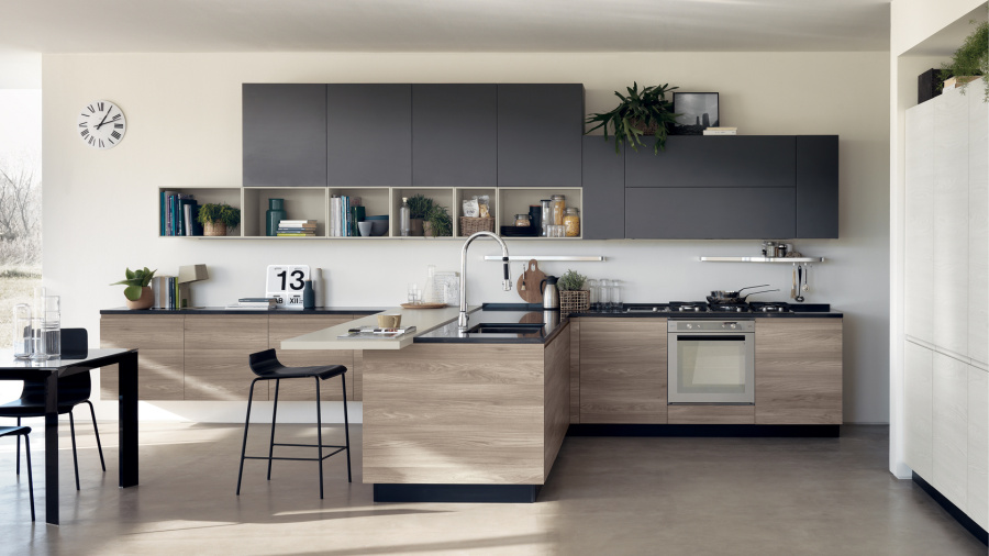 Фото Кухня Scavolini Motus угловая с островом