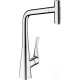 Фото Смеситель для кухни hansgrohe Metris Select M71, 320, 2jet 73820000 с вытяжным душем, хром