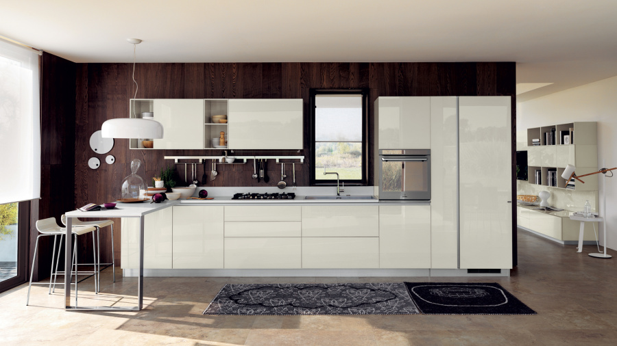 Фото Кухня Scavolini прямая с островом