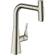 Фото Смеситель для кухни hansgrohe Metris Select M71, 240, 2jet, sBox 73817800 с вытяжным душем сталь