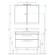 Фото Зеркальный шкаф с подсветкой Villeroy&Boch 2DAY2 A43880E4 (кат. A438F8E4), белый глянец